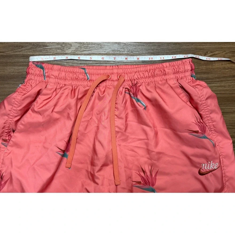 Nike Woven Flow Shorts Pink Bird of Paradise Floral (DQ3487-603) Size Medium